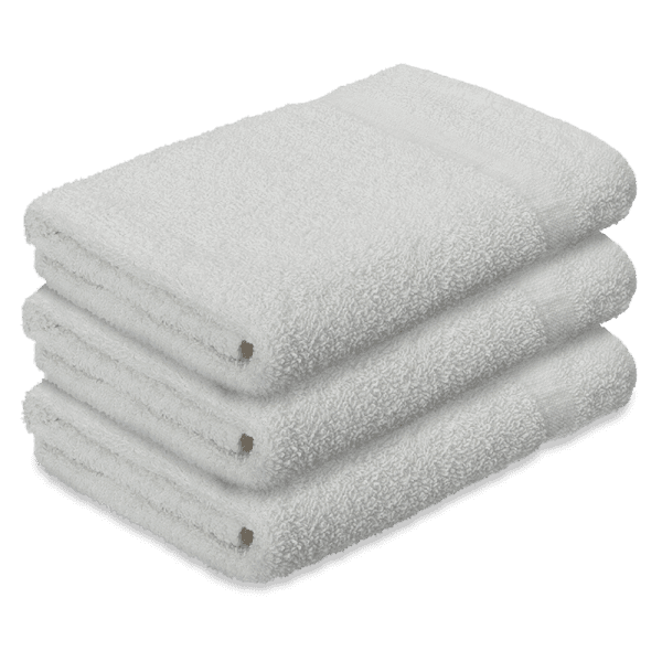 Large White Fitness Towels 22x44