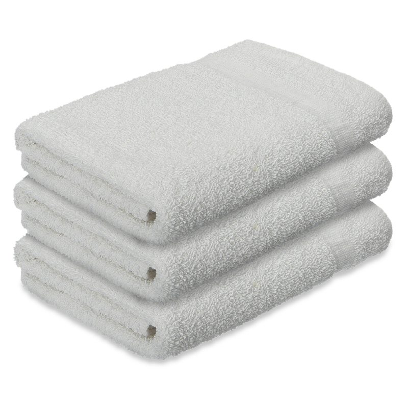 Medium White Bath Towels