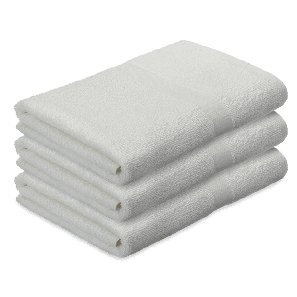 Premium White Fitness Towels Medium Size